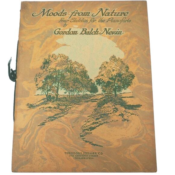 Moods From Nature Sheet Music Booklet Gordon Nevin 4 Sketches Philadelphia 1928 - Picture 1 of 9